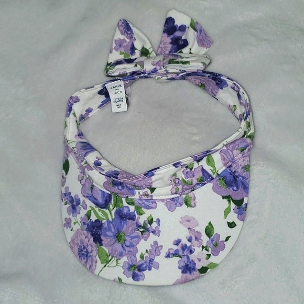 Janie & Jack Floral Visor Size 12-24 months